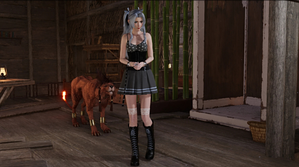 《最終幻想7:重生》愛麗絲七倍報應(yīng)樂隊重金屬風(fēng)格服裝MOD