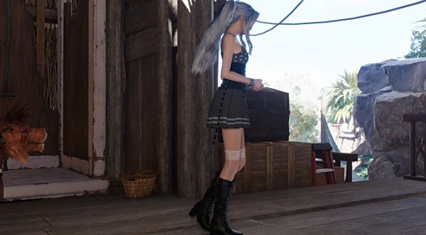 《最終幻想7:重生》愛麗絲七倍報應(yīng)樂隊重金屬風(fēng)格服裝MOD