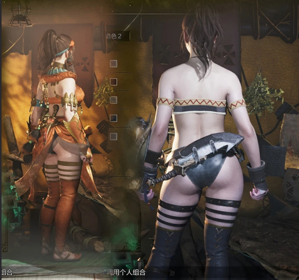 《怪物獵人：荒野》更大胸圍的雪獅子服裝MOD[帶有物理效果]