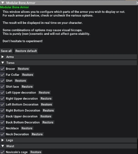 《怪物獵人:荒野》模塊化骸骨鎧甲MOD