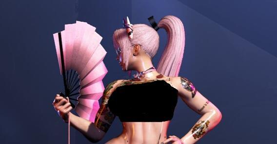 《街頭霸王6》不知火舞C2奶牛比基尼Swap-豐腴吊帶膠帶森林無袖紋身MOD