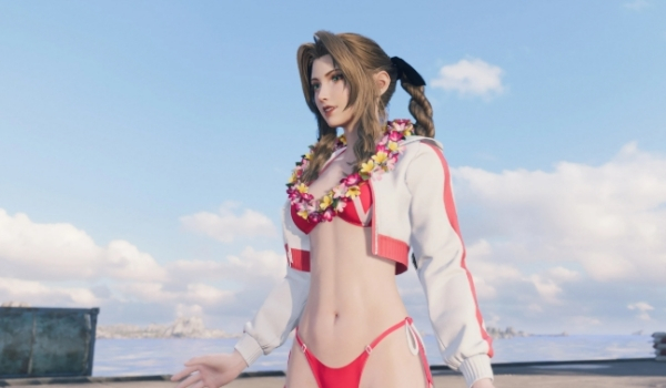 《最終幻想7：重生》愛麗絲第一后裔瓦爾比夏日紅白泳衣MOD
