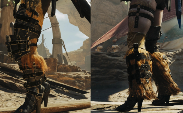 《怪物獵人：荒野》多夏套裝高跟鞋外觀MOD