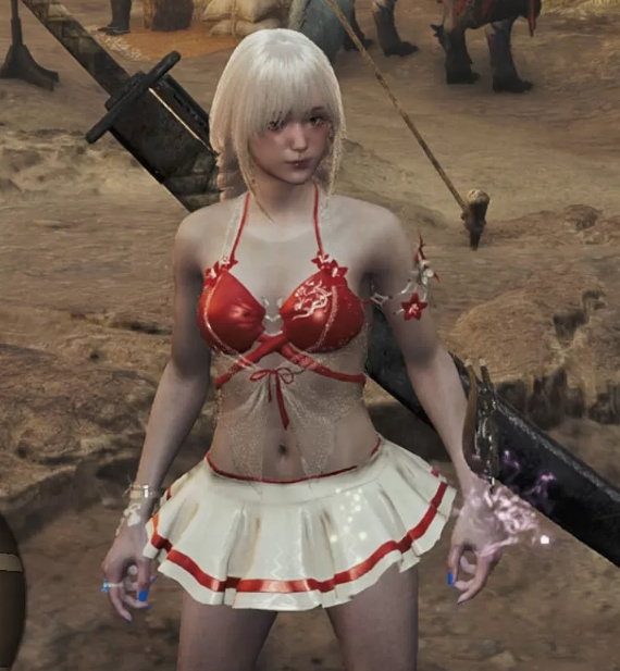 《怪物獵人：荒野》玉玲瓏泳裝替換花瓣套MOD[可染色]