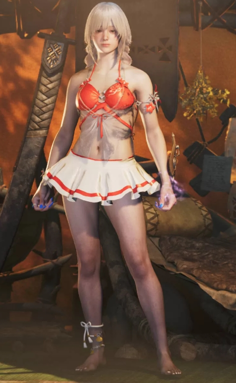 《怪物獵人：荒野》玉玲瓏泳裝替換花瓣套MOD[可染色]