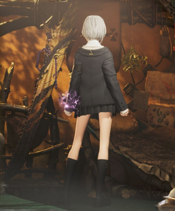 《怪物獵人：荒野》真空JK服裝MOD