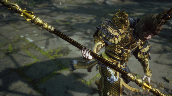 《黑神話：悟空》刻滿經(jīng)文的如意金箍棒MOD[黑色棍身]