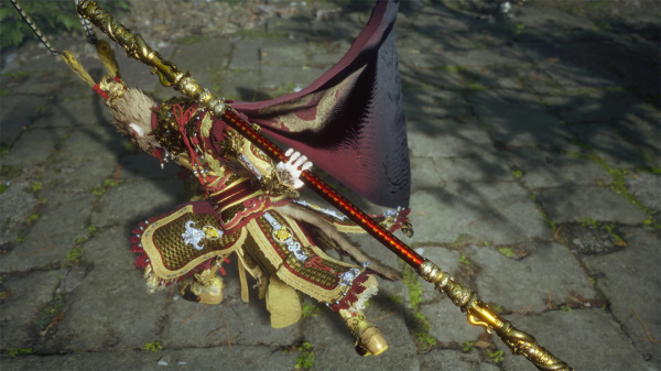 《黑神話：悟空》紅色的刻滿經文的如意金箍棒MOD[紅色棍身]