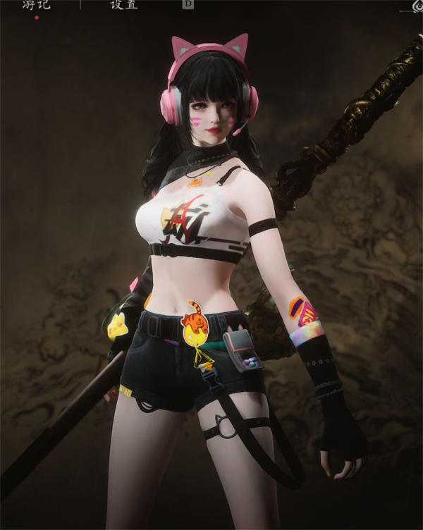 《黑神話：悟空》永劫無間沈妙涂鴉少女替換悟空MOD