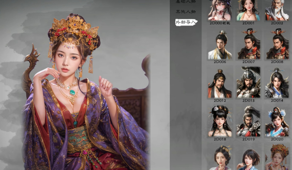 《英雄立志傳：三國志》自制真人及2D風格立繪整合包MOD