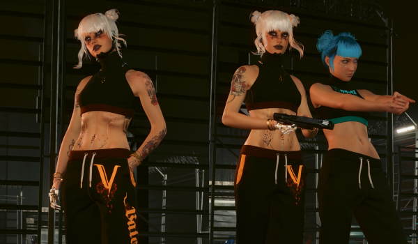 《賽博朋克2077》FEM V 網絡黑客套裝MOD
