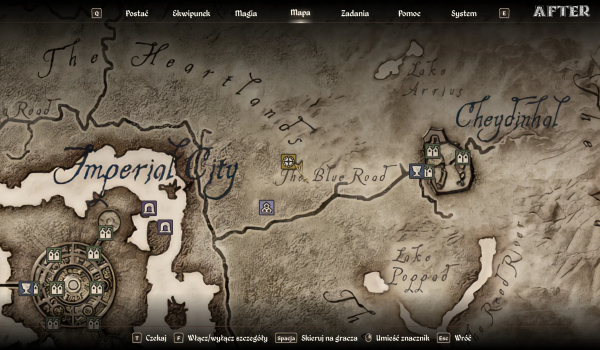 《上古卷軸4：湮滅重制版》高質量的4K世界地圖MOD