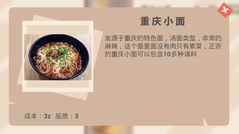 都市小面館