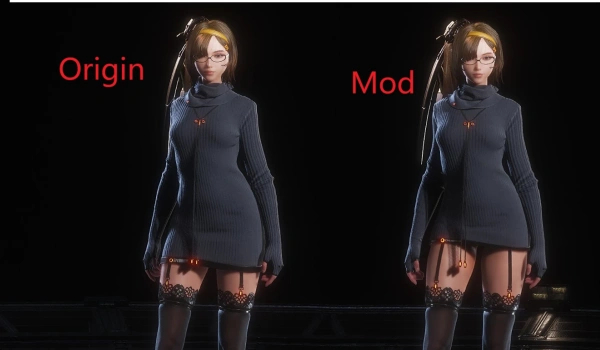 《劍星》日常針織裙改造短款MOD