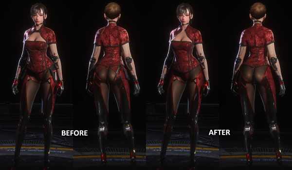 《劍星》精簡配飾版牡丹套裝MOD