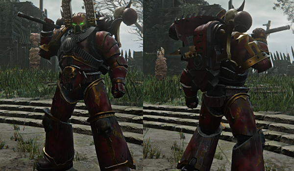 《艾爾登法環(huán) 黑夜君臨》戰(zhàn)錘40000裝甲套裝MOD