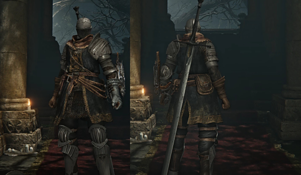 《艾爾登法環 黑夜君臨》黑暗之魂裝甲套裝MOD