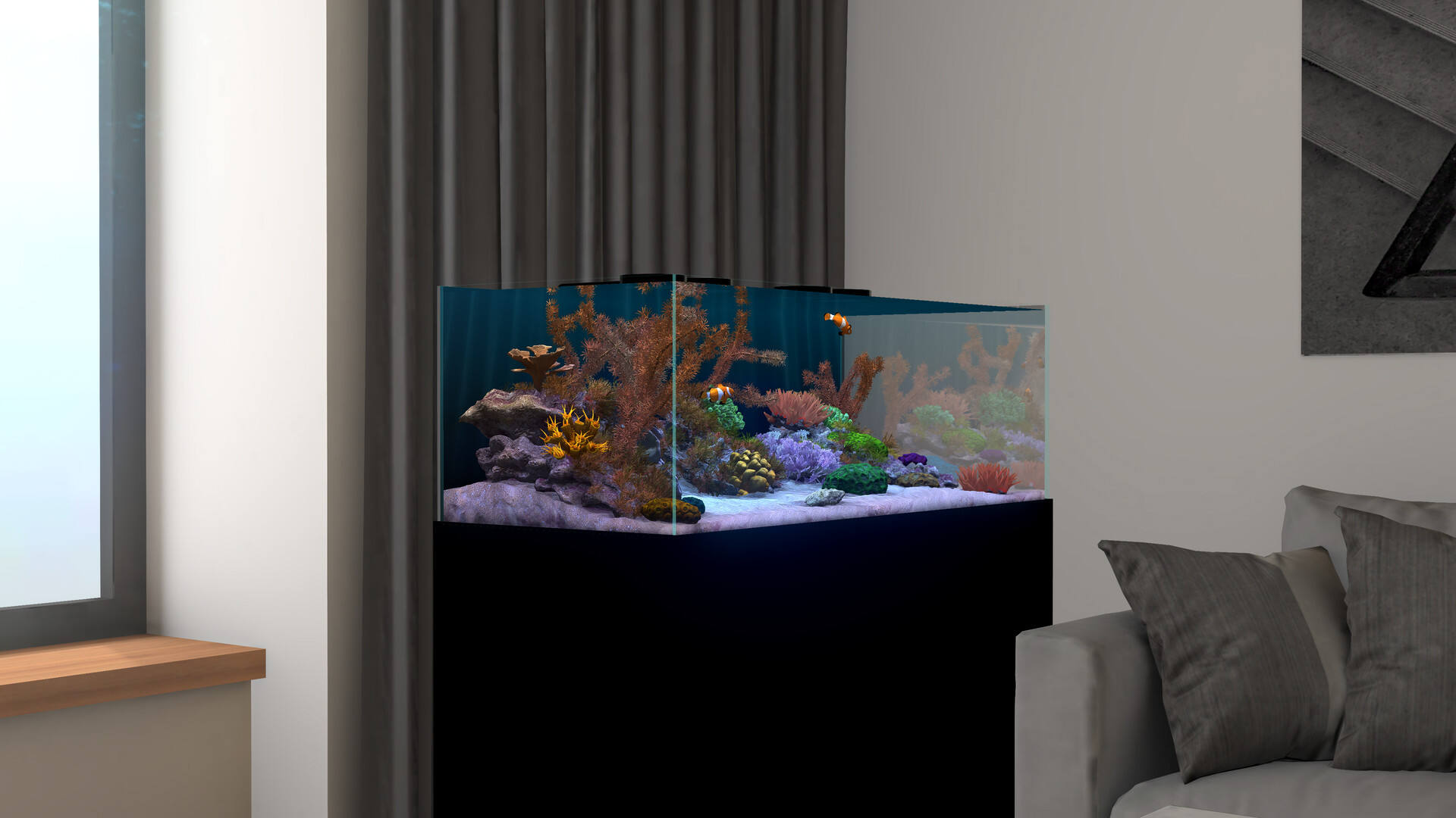 玻璃背后：水族箱模擬器壁紙