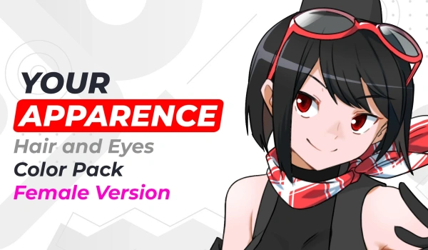 《數碼寶貝物語 時空異客》女性角色頭發與眼睛顏色合集