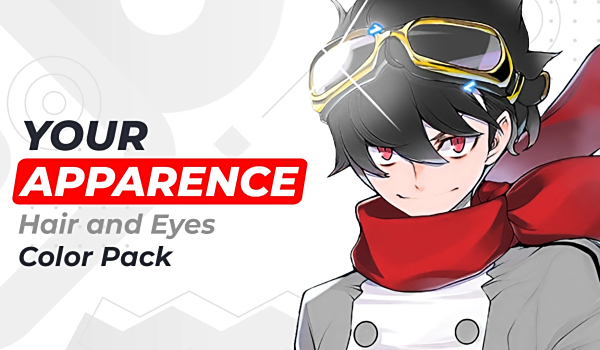 《數碼寶貝物語 時空異客》男性角色頭發與眼睛顏色合集