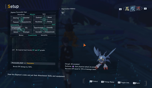 《數碼寶貝物語 時空異客》強化性格技能MOD