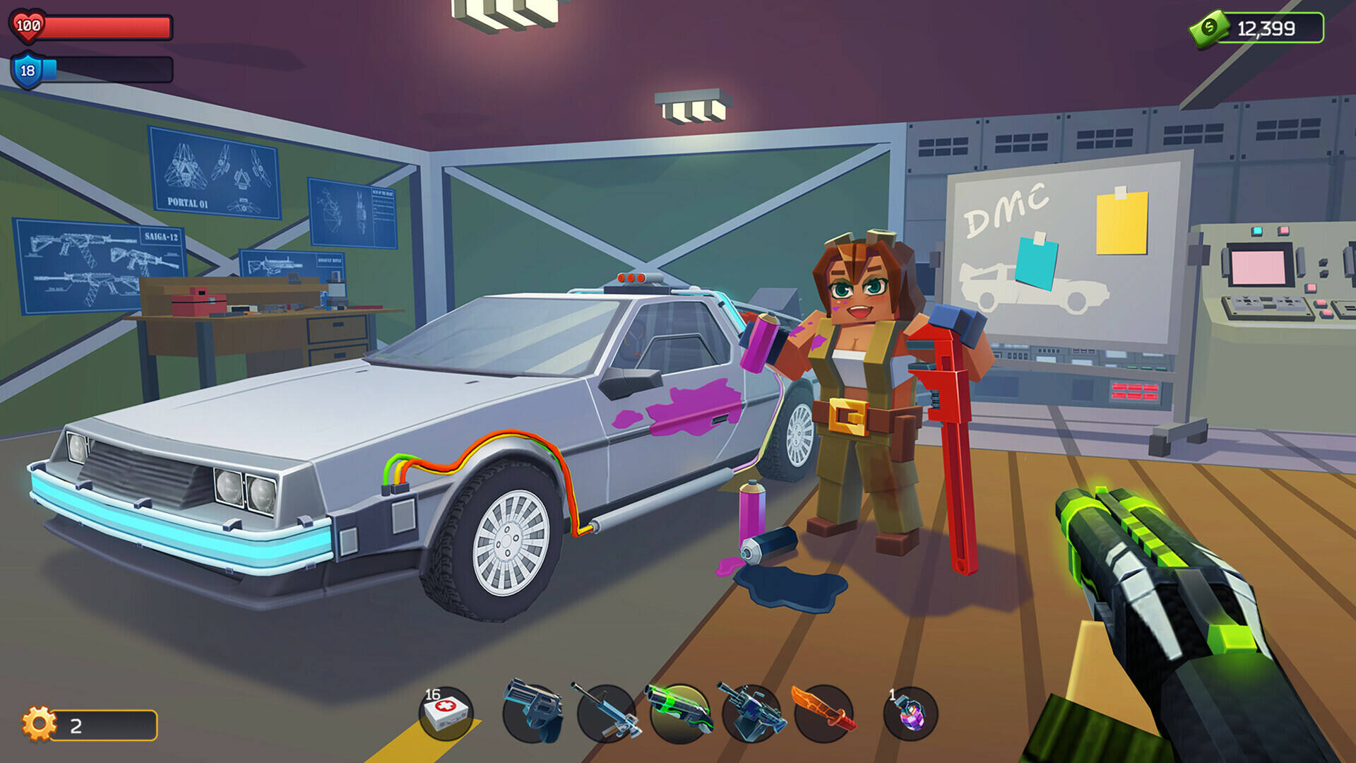 像素戰斗：僵尸射手壁紙