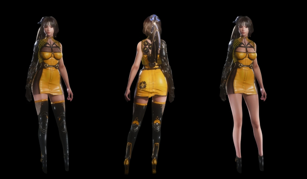 《剑星》A4赛博连衣裙赛博套装MOD