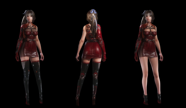 《剑星》A4赛博连衣裙赛博套装MOD