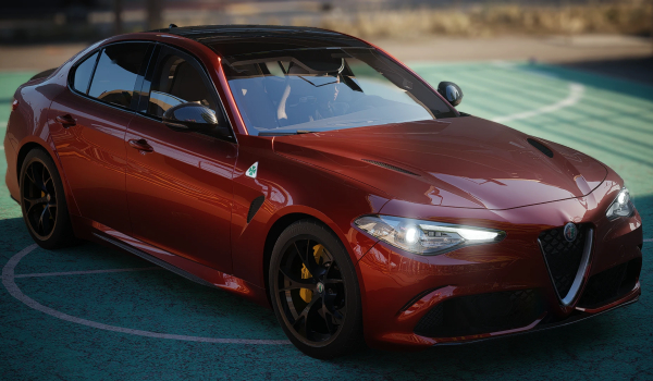 《賽博朋克2077》阿爾法羅密歐Giulia四葉草版MOD