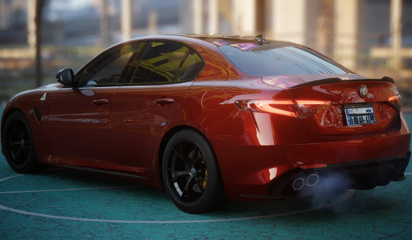 《賽博朋克2077》阿爾法羅密歐Giulia四葉草版MOD