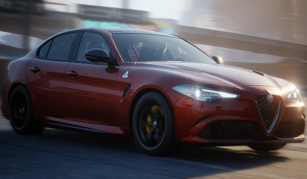 《賽博朋克2077》阿爾法羅密歐Giulia四葉草版MOD