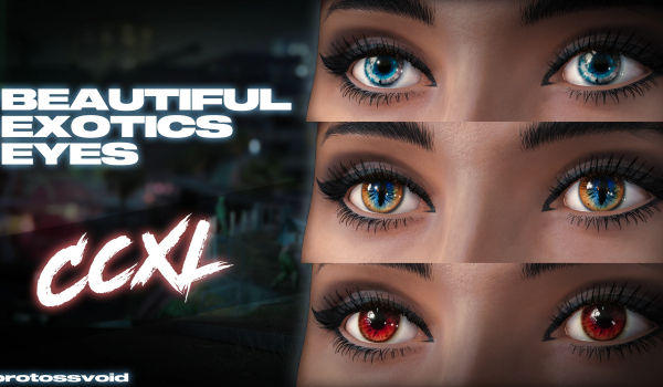 《賽博朋克2077》美麗異域眼瞳包CCXL版本MOD