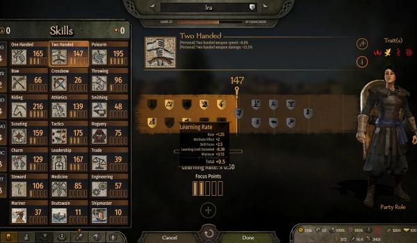 《骑马与砍杀2》技能终身学习MOD