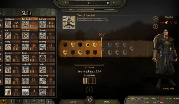 《骑马与砍杀2》技能终身学习MOD