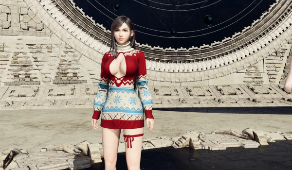 《最终幻想7：重生》蒂法温馨冬日装MOD