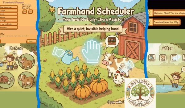 《星露谷物语》农场助手调度器MOD