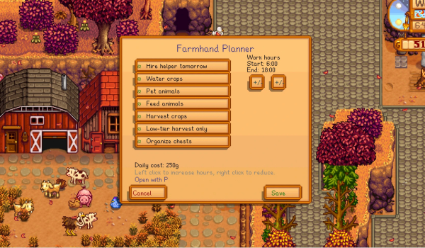 《星露谷物语》农场助手调度器MOD