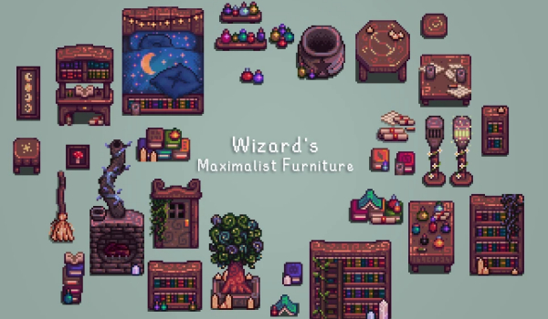 《星露谷物语》巫师奇趣家具集MOD