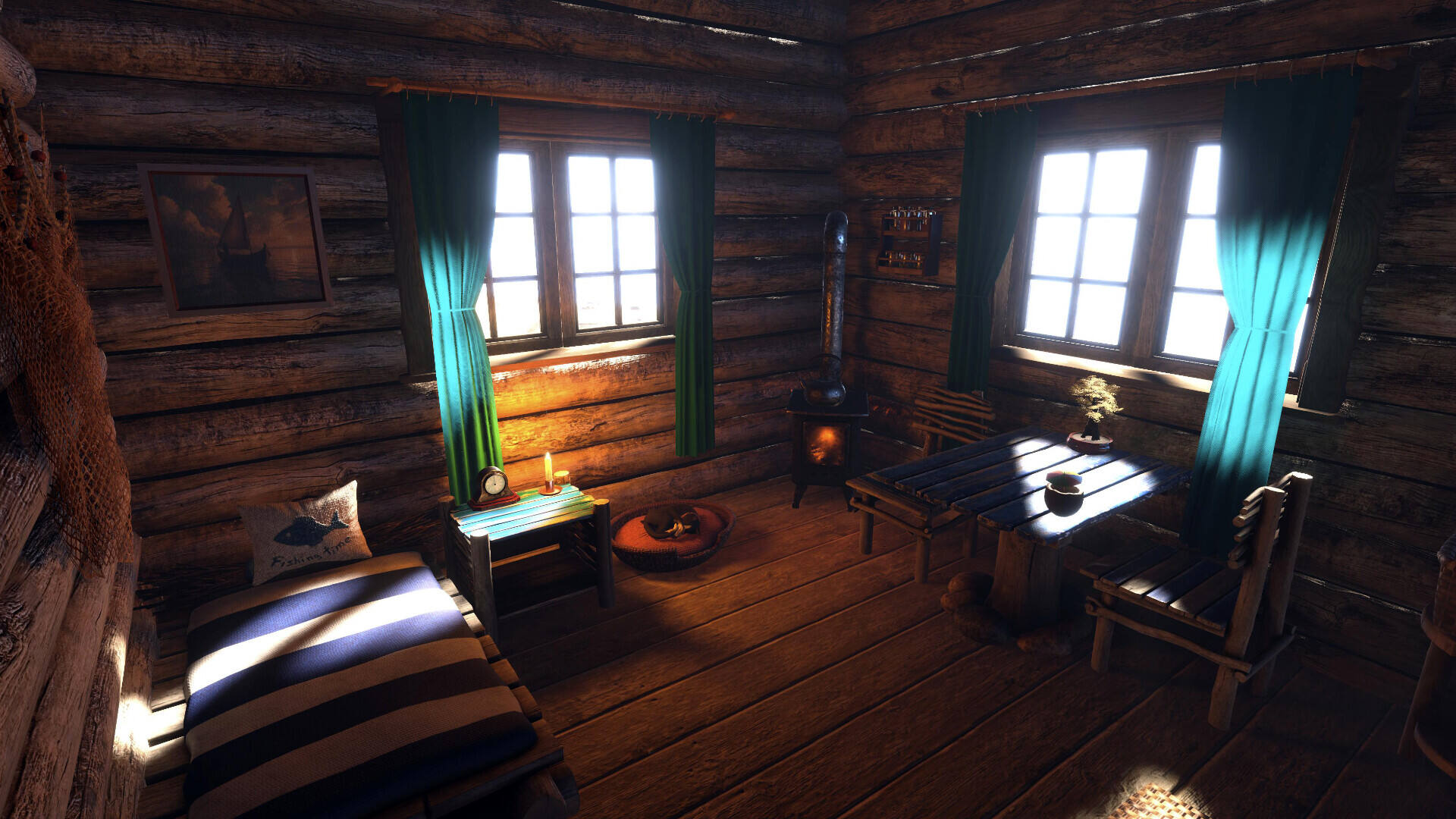 温馨小木屋截图