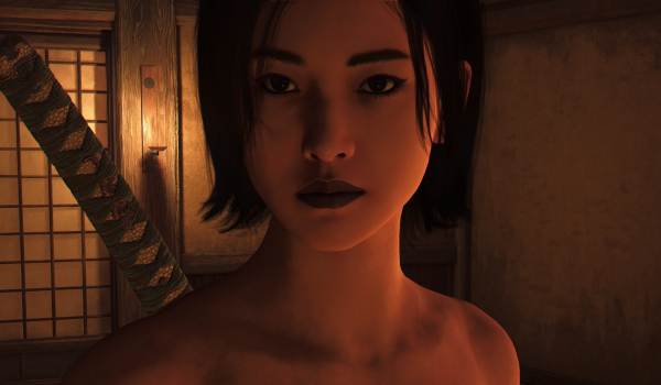 《刺客信条:影》Naoe深色妆容MOD