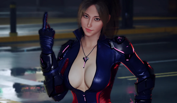 《赛博朋克2077》暗夜骑士套装女性V版MOD