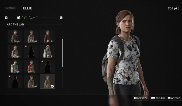 《最后生還者2重制版》艾莉黑白T恤MOD