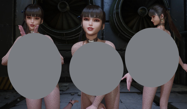 《剑星》裸肤网袜夏娃套装MOD