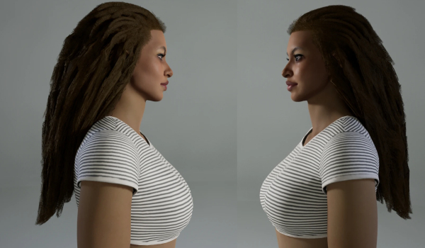 《inZOI》更长头发替换女性头发MOD