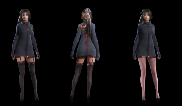 《剑星》A14日常针织连衣裙MOD