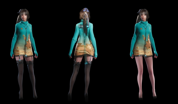 《剑星》A14日常针织连衣裙MOD