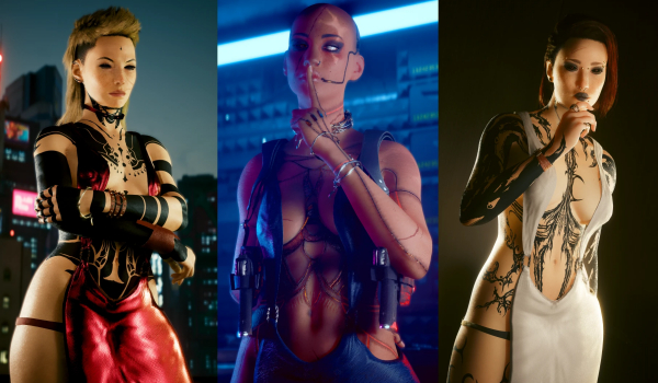 《赛博朋克2077》诱惑面纱魔女墨水瓶MOD