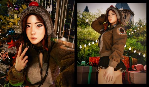 《赛博朋克2077》芙蕾娜圣诞礼服MOD