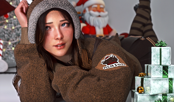 《赛博朋克2077》芙蕾娜圣诞礼服MOD