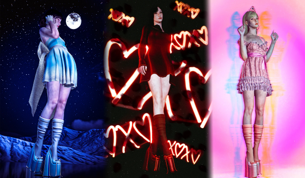 《賽博朋克2077》艾琳吳公主厚底鞋與短襪套裝MOD